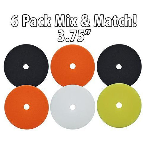 6 Pack 3.75 Inch Redline Foam Buffing Pad Mix & Match!